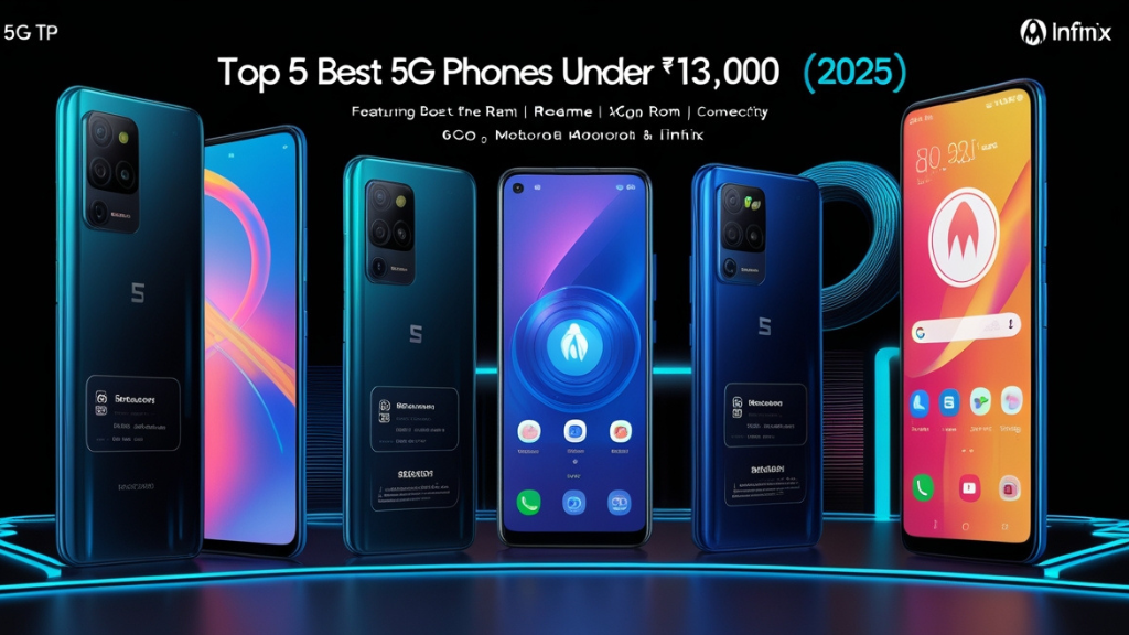 Top 5 Best 5G Phones Under ₹13,000 with 6GB RAM and 128GB ROM in 2025